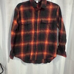 Old Navy Plaid Flannel Shirt “Evermore” Style Taylor Swift Inspired Size S
